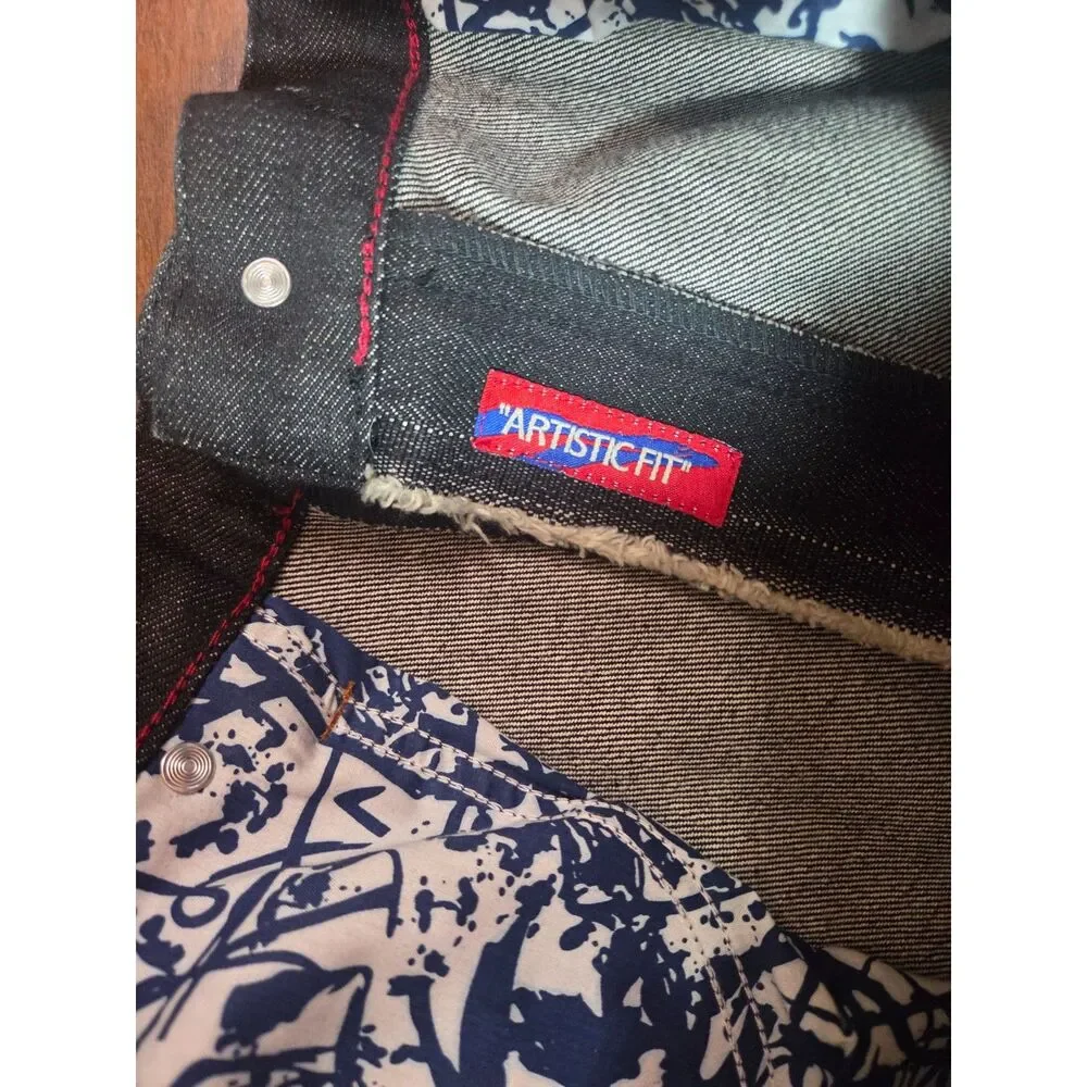Miskeen Originals Artistic Fit Selvedge Denim Jeans Size 38 Raw Dark Wash